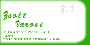 zsolt varosi business card